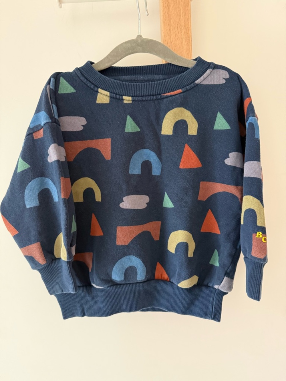 Bobo Choses Playful All Over Print Navy Sweatshirt